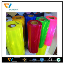 EN471 China ailbaba brilho na folha de PVC plástico reflexivo de cor escura